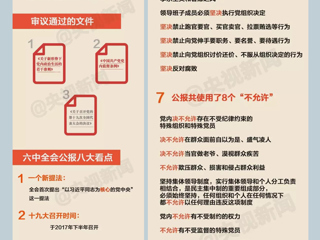 十八届六中全会公报八大看点
