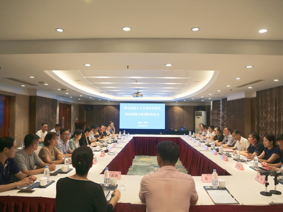 历史文化旅游学院参加安徽省委统战部年度政党协商课题考察调研工作