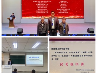 我校学子在2025年安徽省大学生“AI+信息素养”大赛中夺冠并晋级国赛