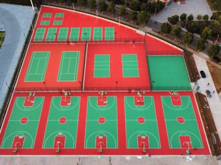 学校滨湖校区二期篮网球场项目顺利通过竣工验收